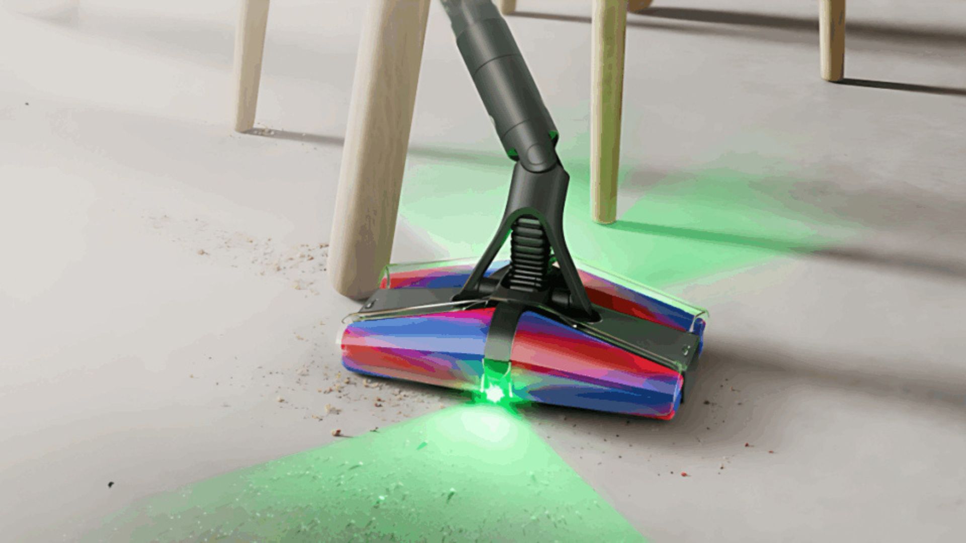 The Dyson PencilVac Vacuum being used in the home