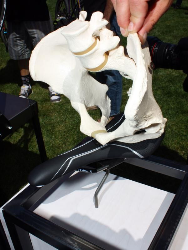 Bontrager says its inForm saddle shapes are the result of joint university research on the relationship between the rider's body and the saddle.