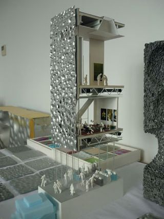 Study model of Broad Arts centre, OMA New York office