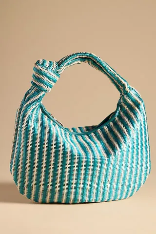 The Brigitte Satchel by Melie Bianco: Raffia Edition