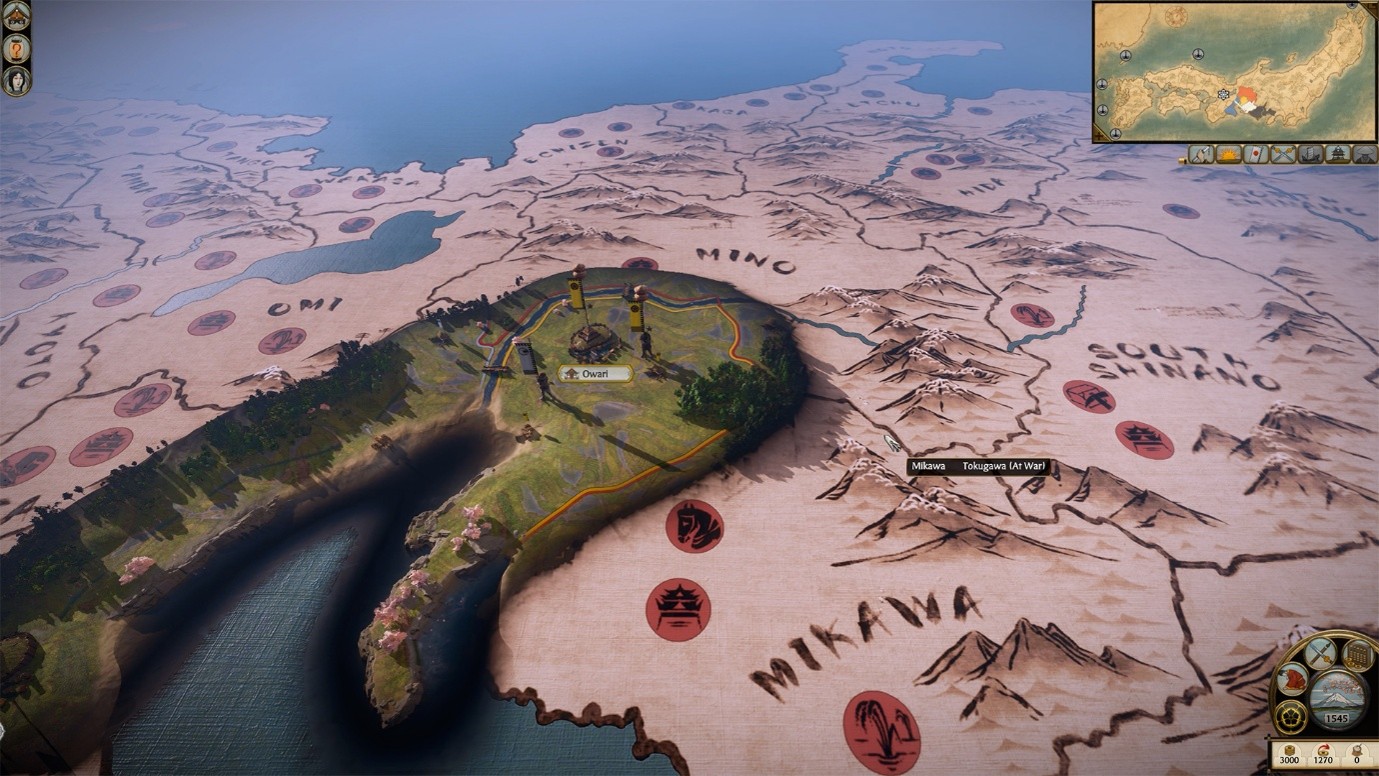 Japan map overview.