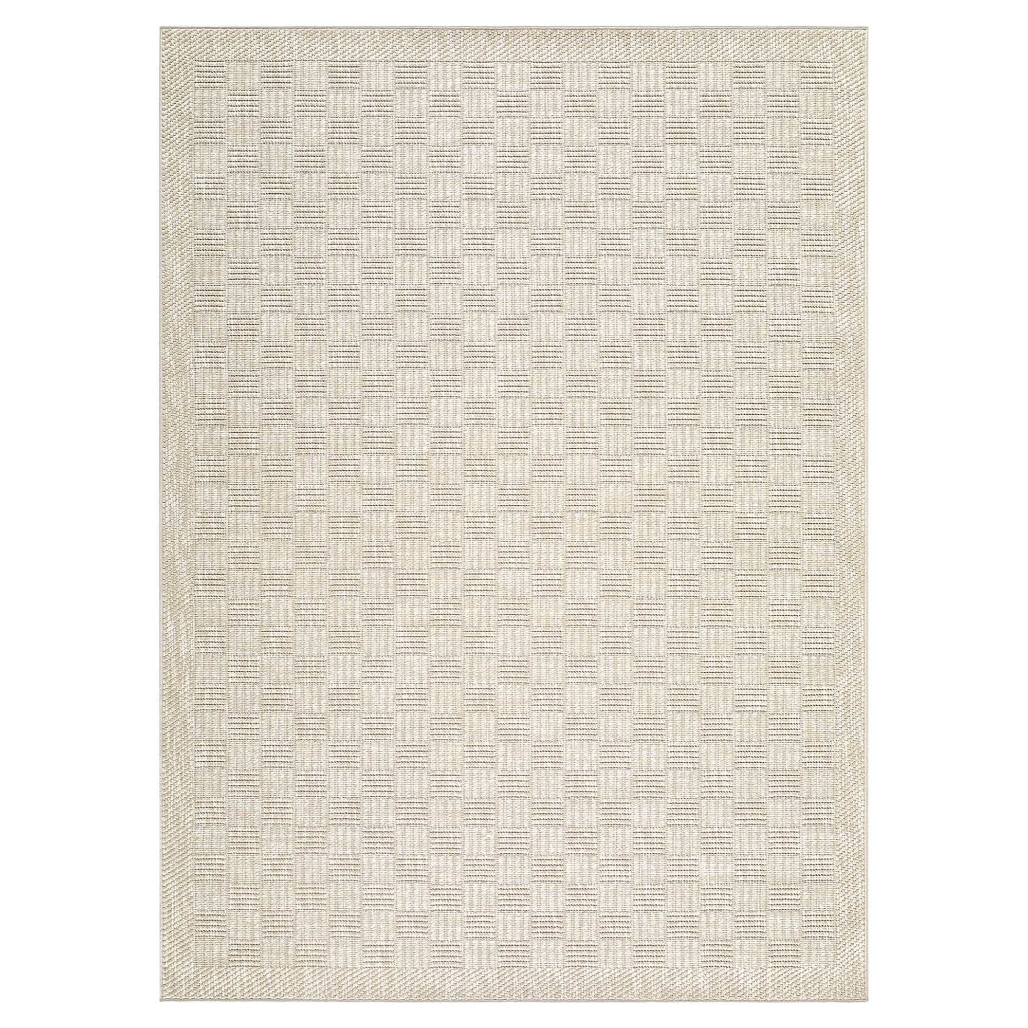 a checker printed outdoor rug