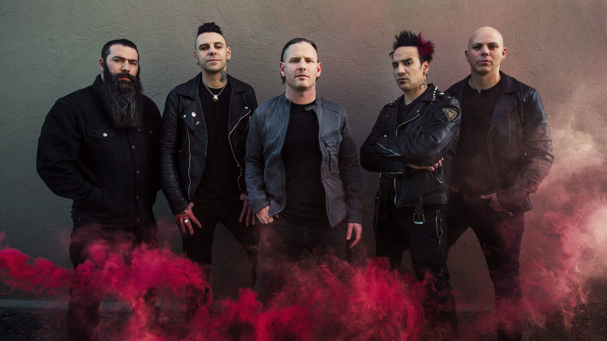 Stone Sour with Johny Chow, far left