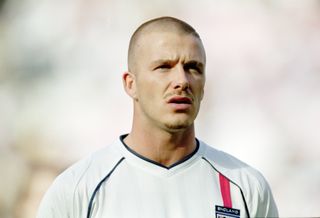 Becks looked the part for England back in 2001