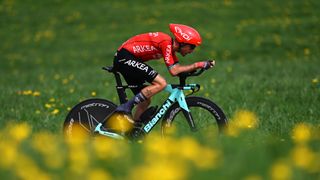 Cristian Rodriguez time trials at the Tour of Romandie
