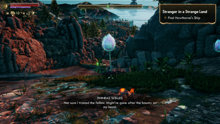 An example of The Outer Worlds waypoint system