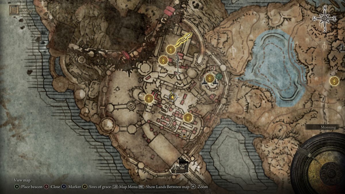 Screenshot showing Elden Ring: Shadow of the Erdtree's Hornsent Grandam, her location, quest rewards, and puzzle solutions