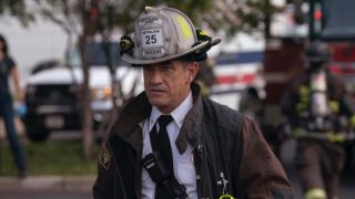 Dermot Mulroney as Chief Dom Pascal in Chicago Fire Season 13x01