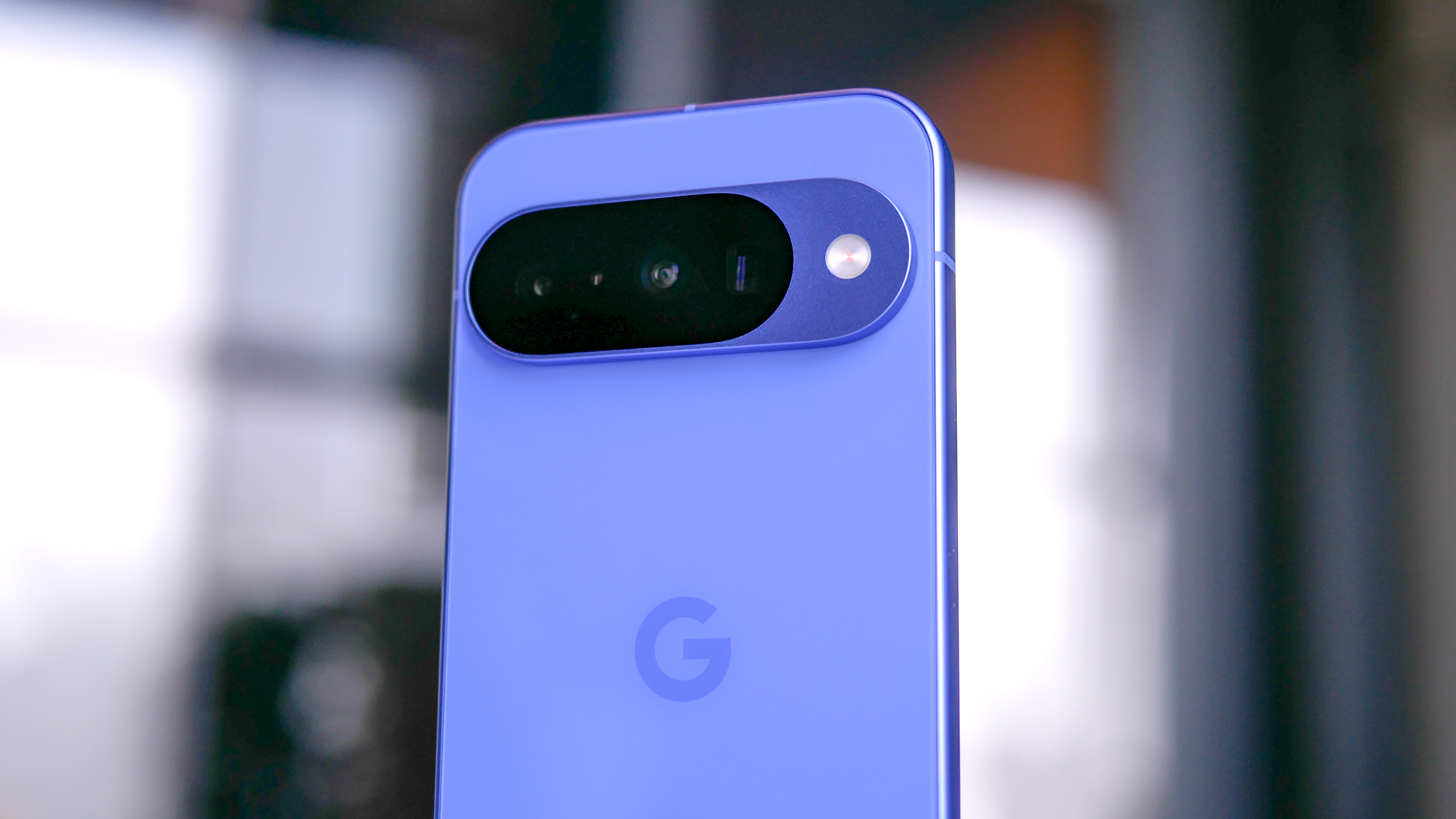 Google Pixel 10 camera closeup.