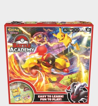 Pokemon Battle Academy 2024 box on a plain background