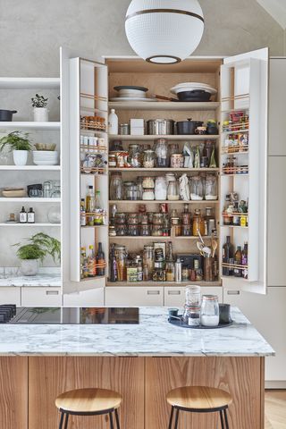 Add some interest to your pantry by giving some thought to your doors