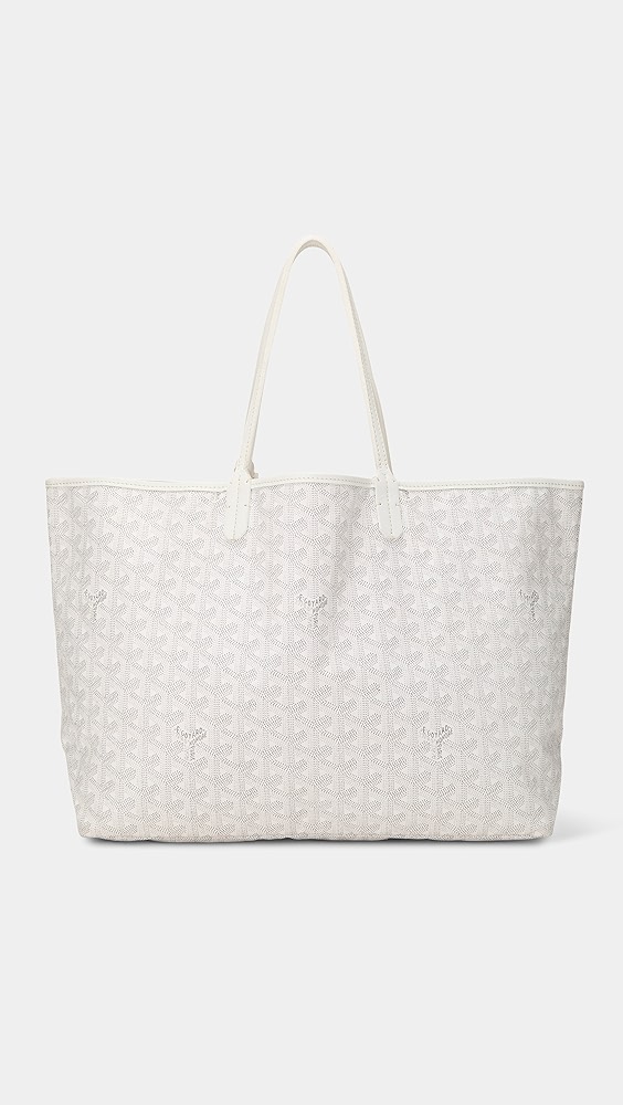 What Goes Around Comes Around Goyard White Coated Canvas Saint Louis Pm Tote