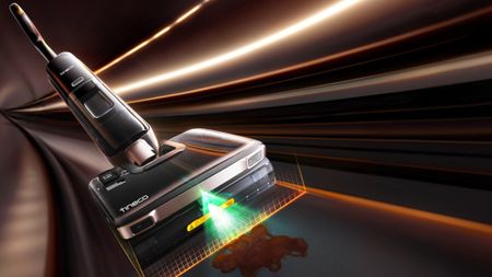 The Tineco S9 Master glides along the floor