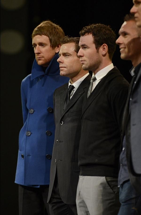 Wiggins, Evans, Cavendish at the Tour presentation