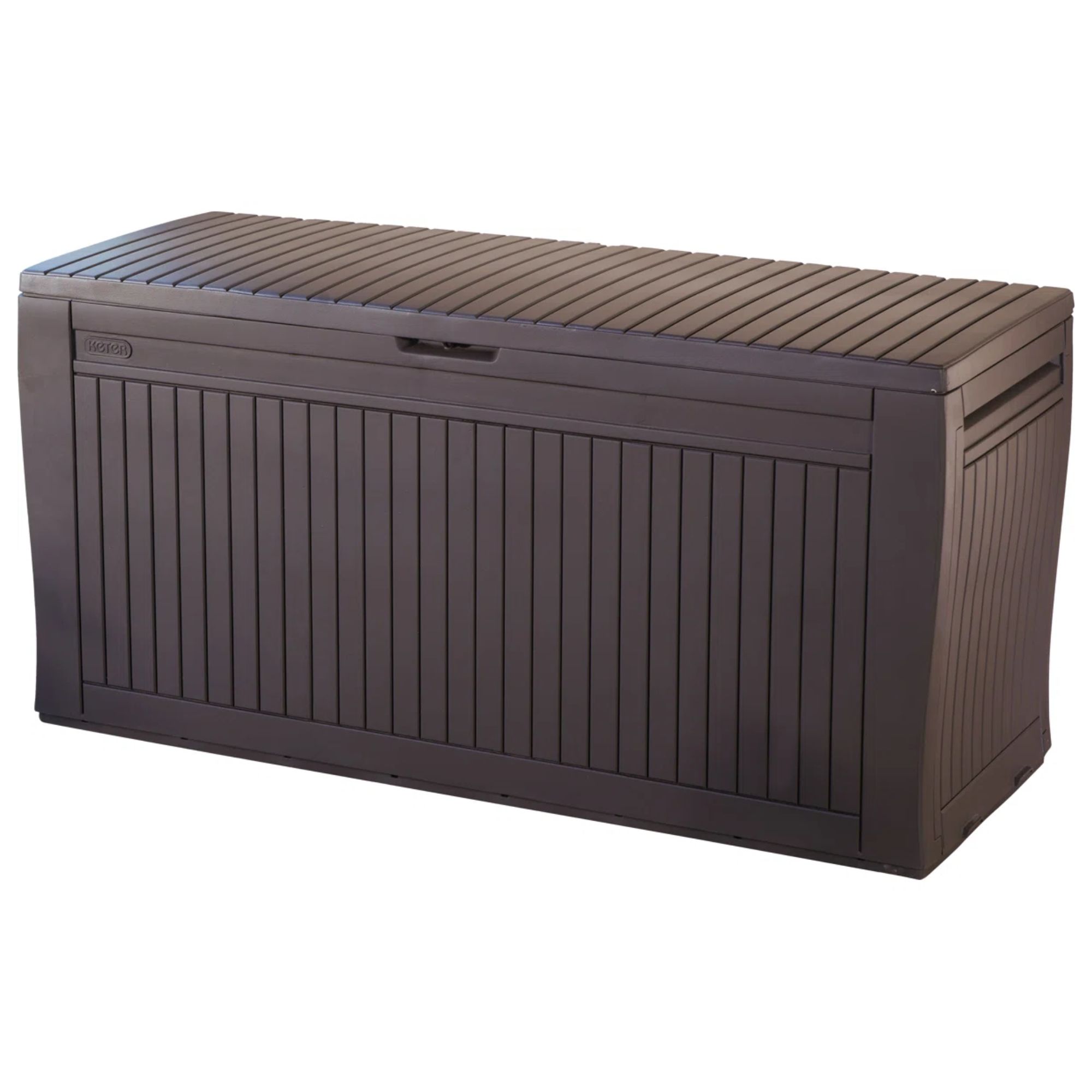Plastic outdoor storage box