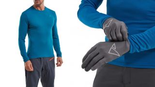 Altura Kielder long-sleeved mens top and gloves