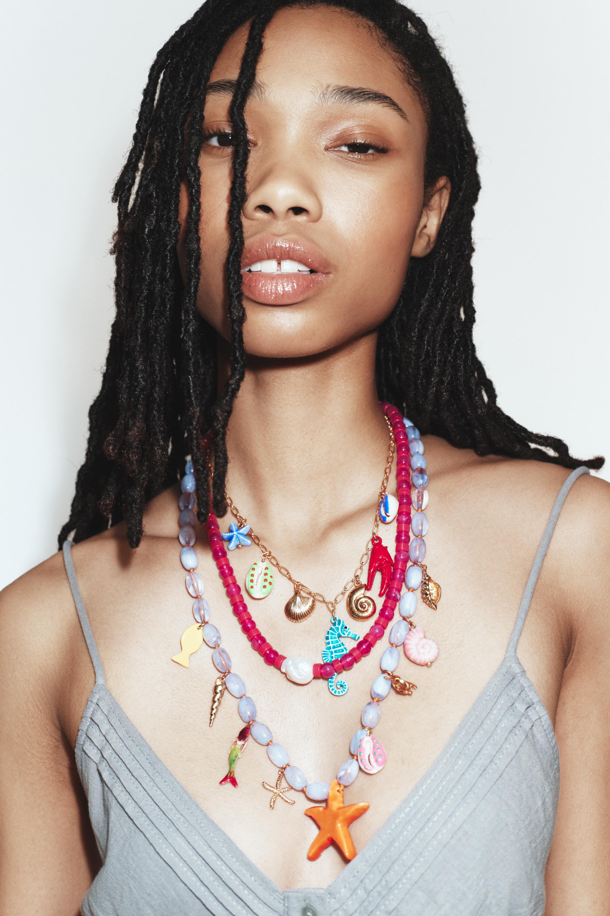 Pack of 3 Marine Charm Necklaces