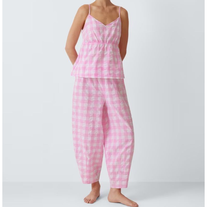 John Lewis , Gingham Pure Cotton Pyjama Set
