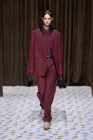 Jil Sander, Modelo De Passarela Durante A Semana De Moda De Milão.