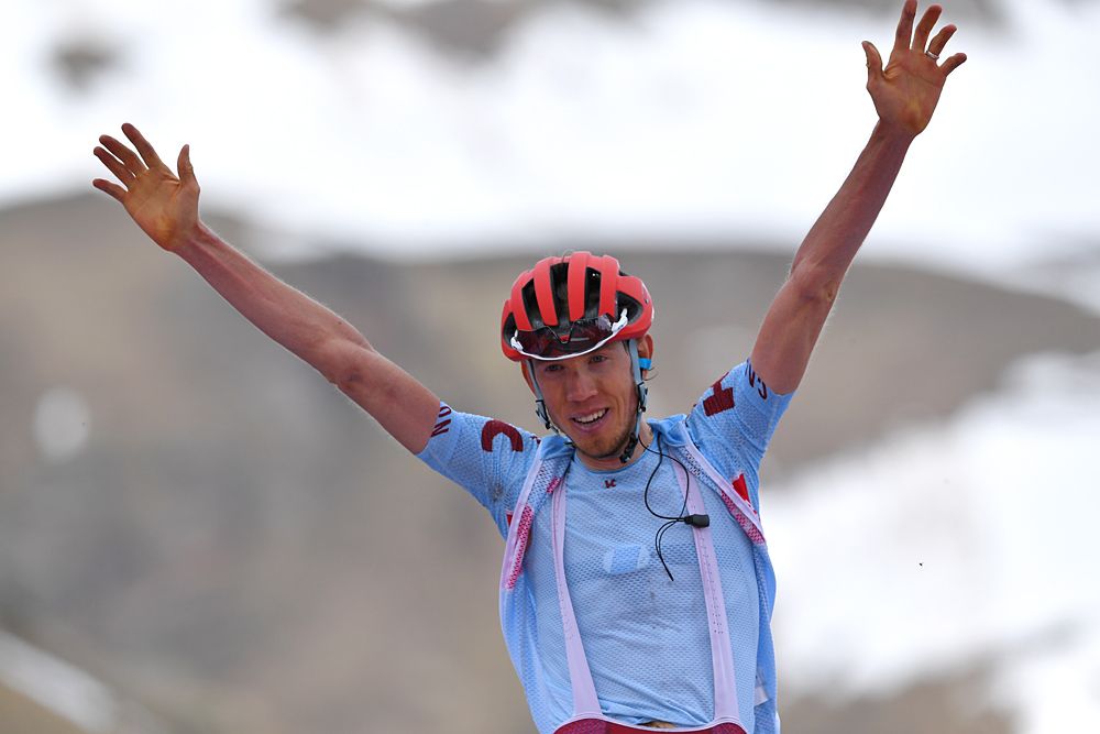 Ilnur Zakarin (Katusha-Alepcin) wins stage 13 at the Giro d'Italia