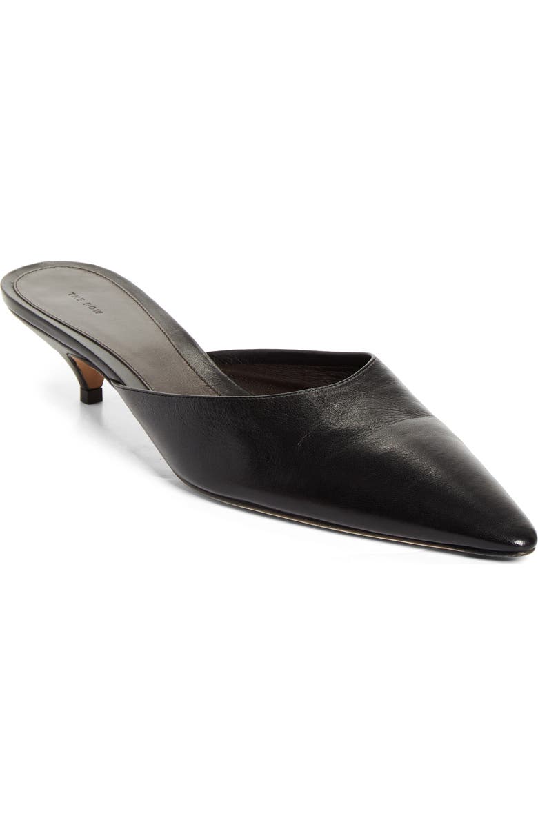 Liiisa Pointed Toe Kitten Heel Mule