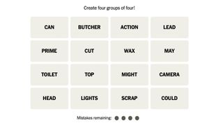 The NYT Connections puzzle for October 11, 2023