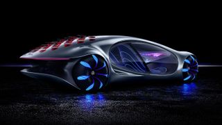 Vue arrière du concept Mercedes-Benz Vision AVTR