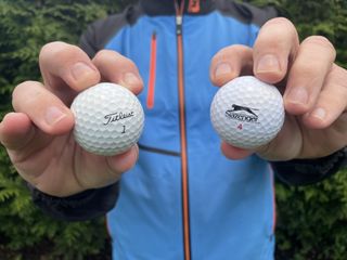 Titleist ProV1 v Slazenger V100 golf balls