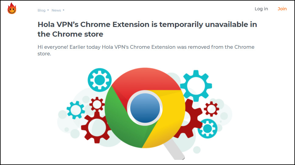 Hola VPN Premium Chrome Extension Banned