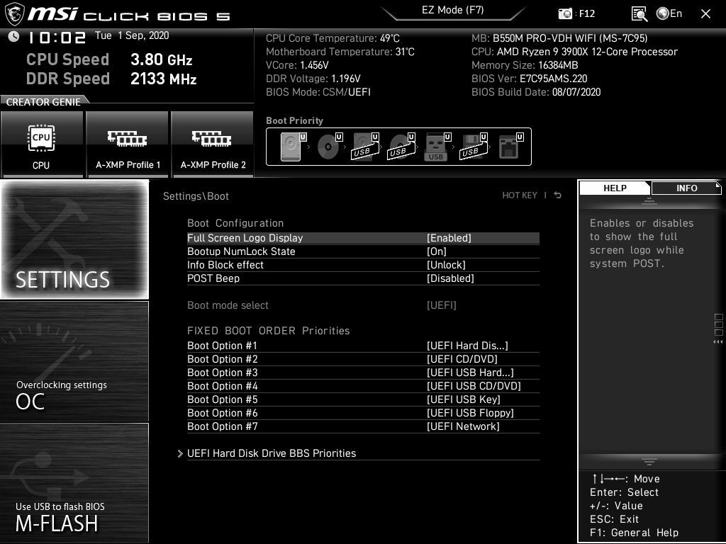 MSI B550M Pro-VDH Wi-Fi
