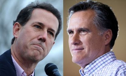 As GOP presidential frontrunners Rick Santorum and Mitt Romney tangle in the primaries, critics debate which Republican would be stronger against President Obama in November.
