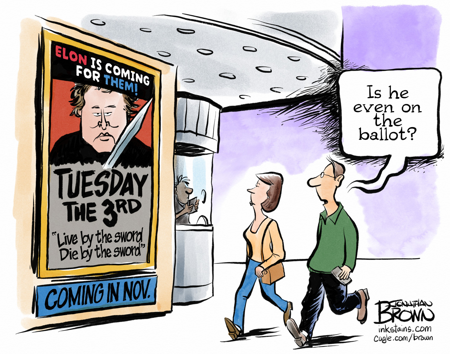 Political cartoon