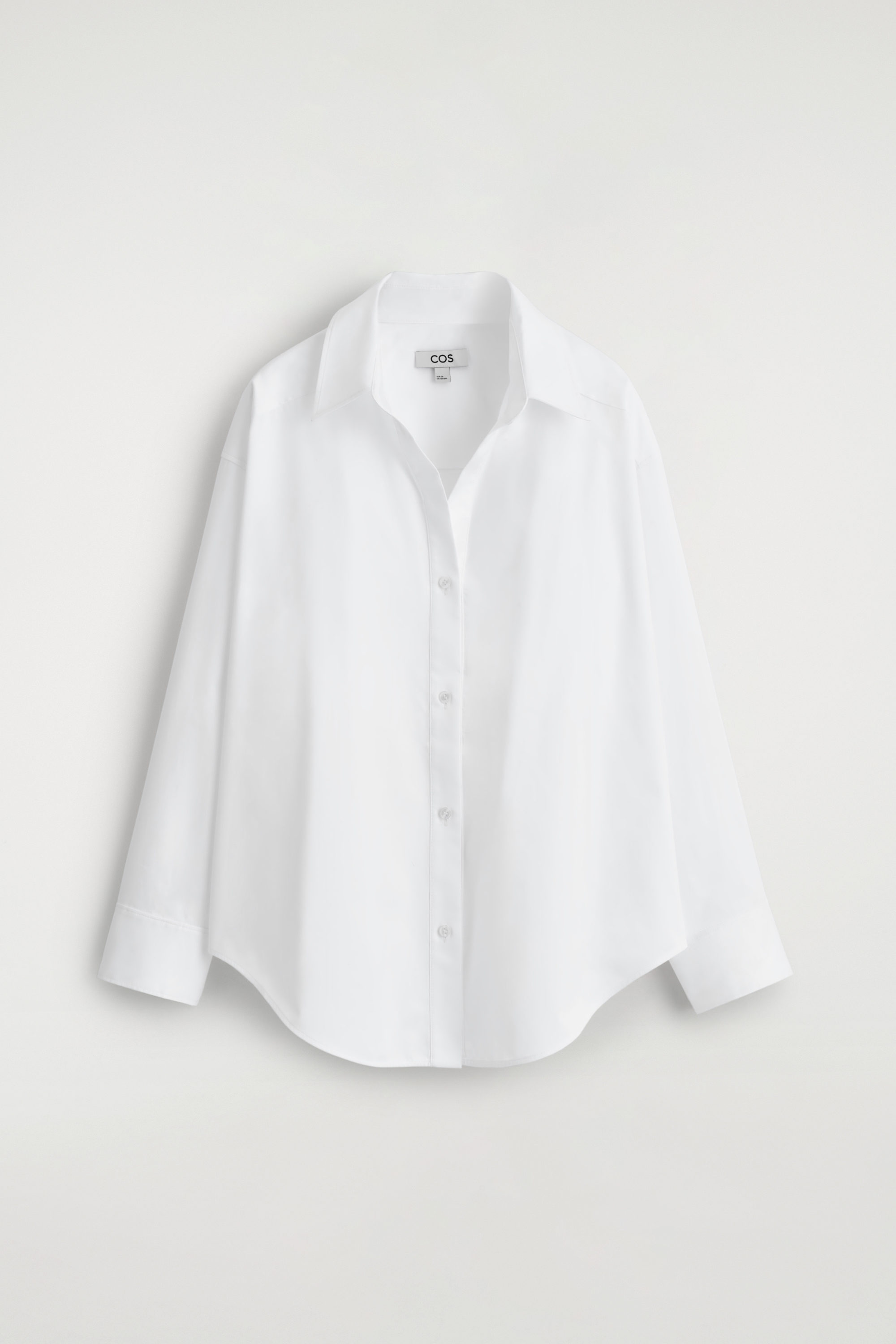 Open-Collar Cotton Shirt