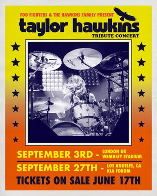 Taylor Hawkins tribute concert poster