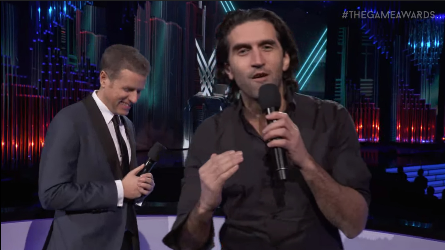 Josef Fares (Hazelight Studios) accepts the Game of the Year award for, It  Takes Two