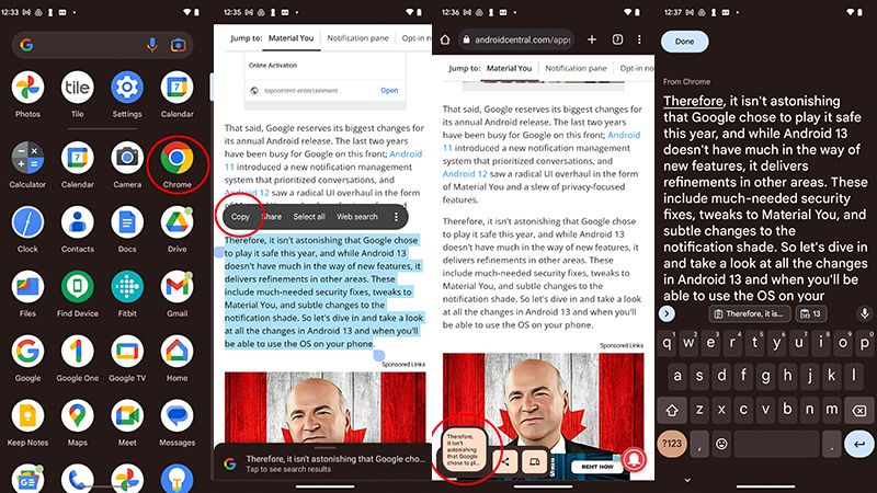 how to edit text on a picture on android