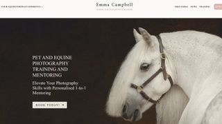 Training and mentoring page on equine photographer Emma Campbell's website: https://horse-portrait-photographer.uk/photography-training-mentoring/