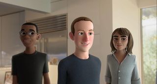 VR zuckerberg with VR friends. 