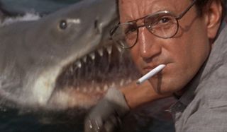 Jaws Roy Scheider chumming the waters