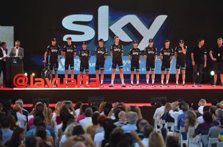 Team Sky was a crowd favourite