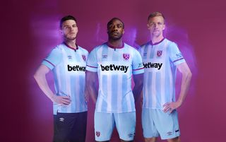 West ham hot sale away kits