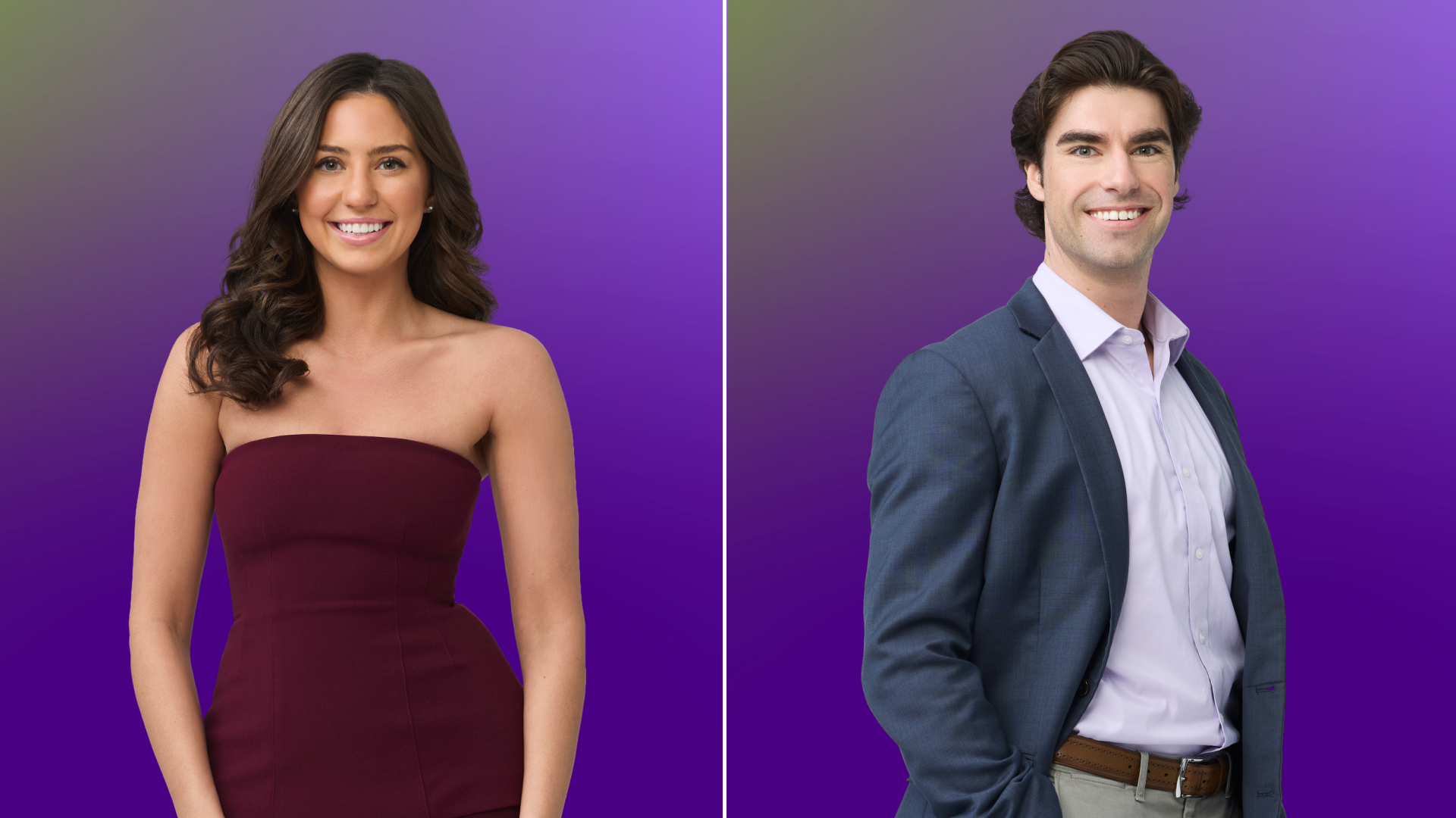 Jacqueline "Jax" Guelli and Scott "Stew" Stewart's cast portraits from 'Love Is Blind' season 11.