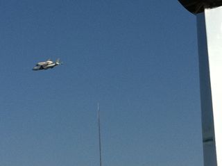Endeavour's Flyover of Stennis Space Center
