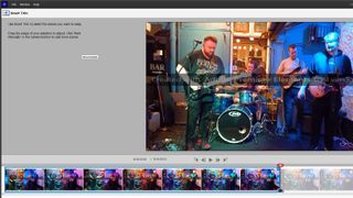 Video of rock band being editing in Adobe Premiere Pro interface
