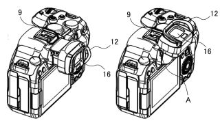 Canon tilting EVF patent
