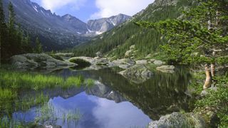 An alpine lake in Rocky Mountain National Park Colorado