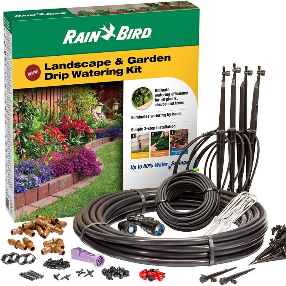 Rain Bird LNDDRIPKIT Drip Irrigation Landscape/Garden Watering Kit image cut out