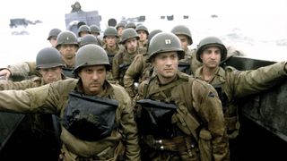 Tom Hanks and the cast of Saving Private Ryan