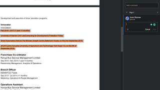 Comments in PDF using Adobe Acrobat