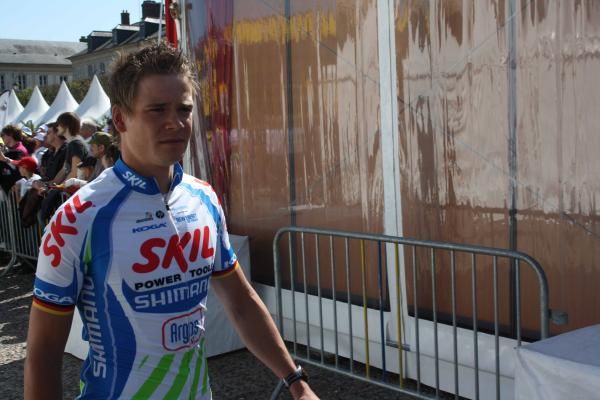 Martin Reimer (Skil-Shimano) in determined mood on the eve of Paris-Roubaix.